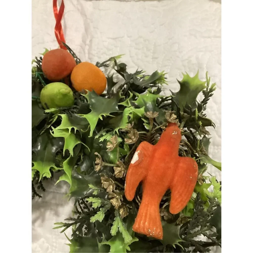 Vintage Christmas Kitschy Wreath